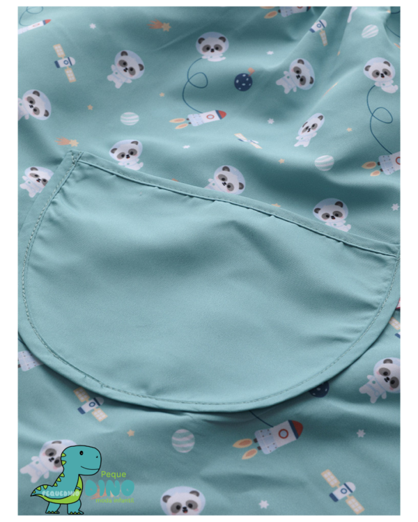 Babi con Bolsillo Pandas in Space detalle