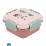 Caja Almuerzo Grande Pinocho Rosa Verde