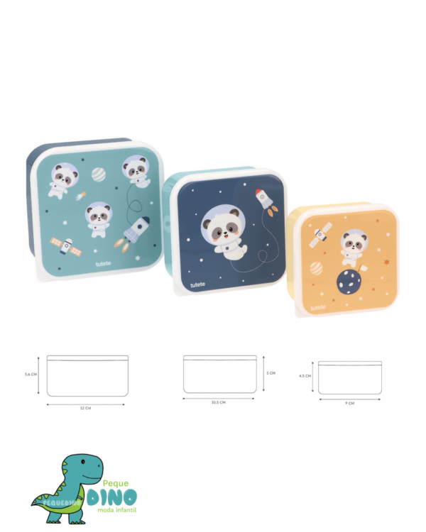 set cajitas panda