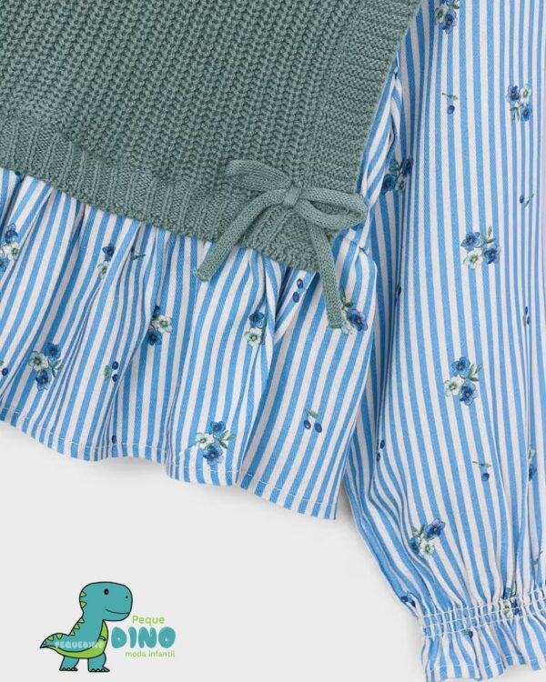 Camisa con top niña
