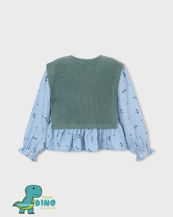 Camisa con top niña