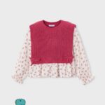 Camisa con top niña rosa