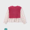 Camisa con top niña rosa