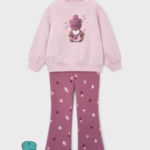 Conjunto legging y sudadera osito
