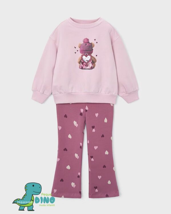 Conjunto legging y sudadera osito