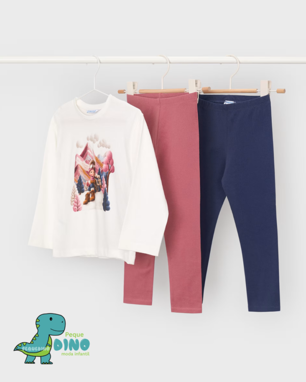 Conjunto leggings 3 piezas niña
