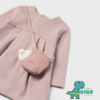 vestido punto bolsito erizo bebé niña rosa Mayoral