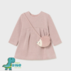 vestido punto bolsito erizo bebé niña rosa Mayoral