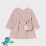 vestido punto bolsito erizo bebé niña rosa Mayoral