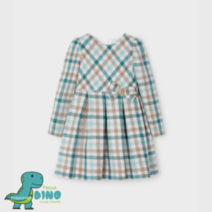 Vestido Cuadros Escoceses Manga Larga Niña Mayoral – Pequedino