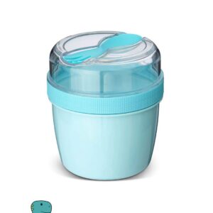 Fiambrera Snack N'ice Cup con Disco Refrigerante Blue