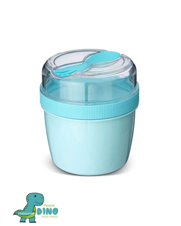 Fiambrera Snack N'ice Cup con Disco Refrigerante Blue