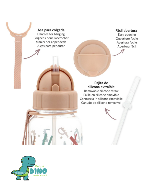botella plastico abc tutete