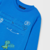camiseta azul relieve mayoral
