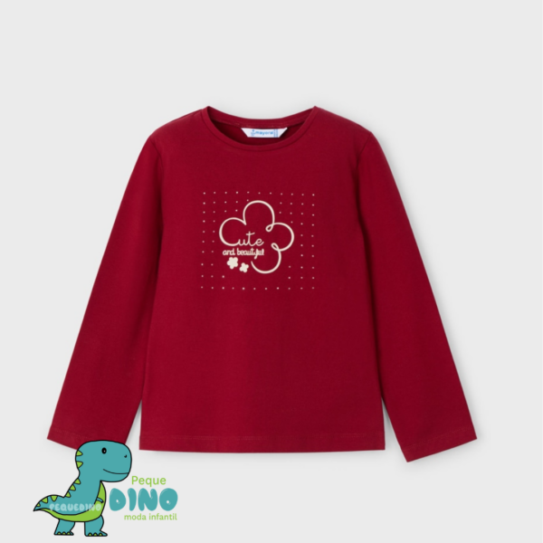 Camiseta Manga Larga Cute and Beautiful Niña Mayoral – Pequedino