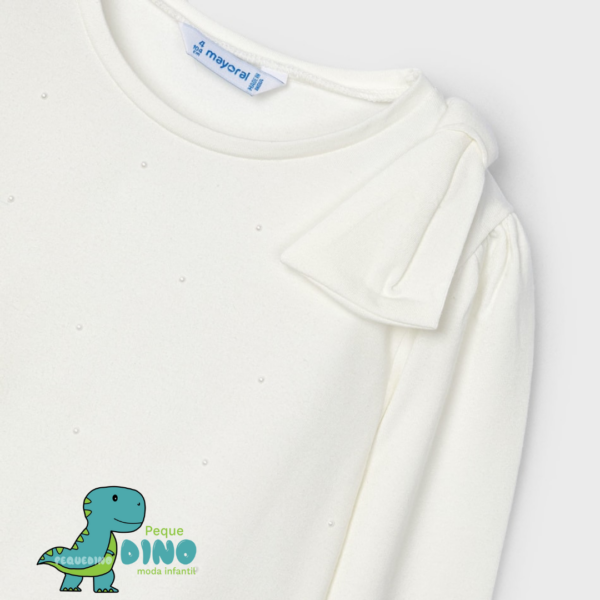 Camiseta Manga Larga Lazo Hombro Niña Mayoral – Pequedino