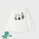 camiseta perrito negra mayoral