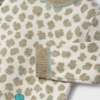 Vestido Punto Leopardo Bebé Niña Verde Kaki