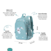 mochila escolar pandas in space