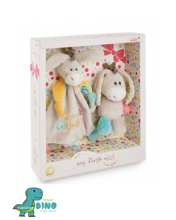 Peluche + doudou burro Muli
