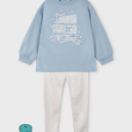 Conjunto Sudadera Legging Stars Niña Azul Mayoral – Pequedino