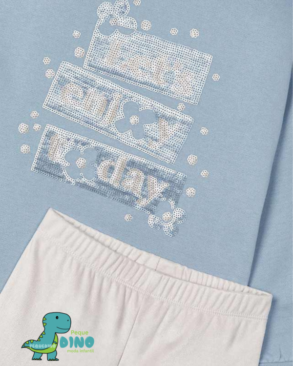 Conjunto Sudadera Legging Stars Niña Azul Mayoral – Pequedino