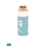tubo lapices colores panda