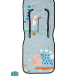 Colchoneta silla paseo estampada Scooter Dinos