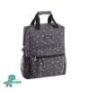 mochila con cambiador denim estampado
